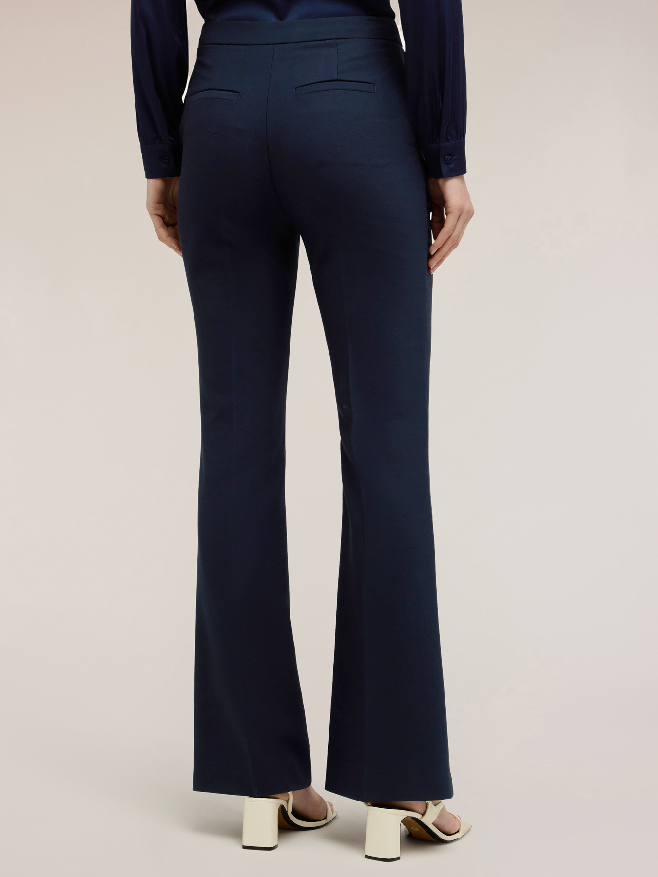 Pantalon bootleg en polyviscose image number 1