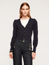Cardigan corto con bottoni gioiello image number 0