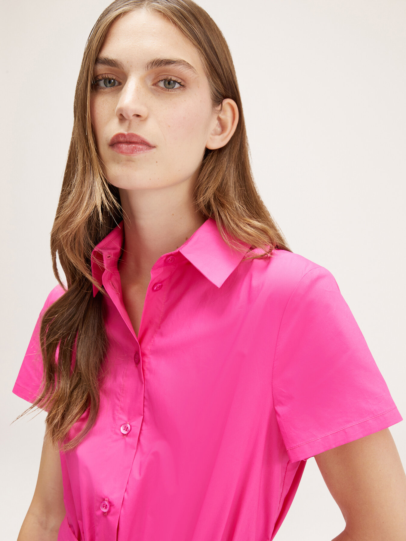 Hemdblusenkleid aus Baumwolle image number 2