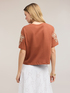 Jersey t-shirt with floral embroidery image number 1