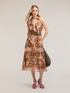 Hemdblusenkleid aus Canvas mit Ikat-Print image number 0