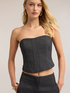 Yarn-dyed bustier image number 3