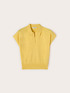 Viscose blend knit polo image number 4