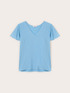 Blusa con escote en V y mangas de vuelo image number 4