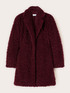 Palton oversize din stofă boucl&eacute; image number 4