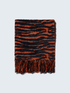 Zebra design knitted scarf image number 0