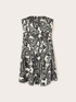 Rochie mini din bumbac imprimeu paisley image number 4