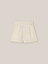 Ethnic print linen viscose shorts image number 3