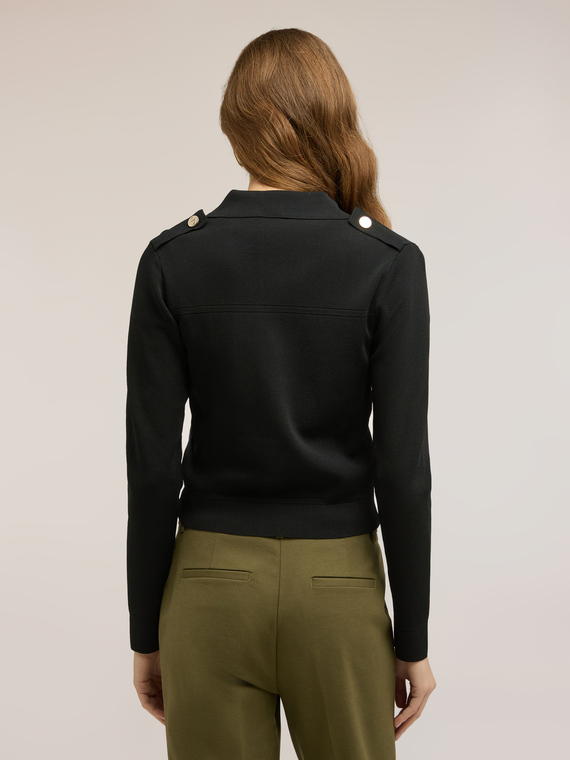 Cardigan corto in maglia