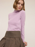 Turtleneck sweater in viscose blend image number 1