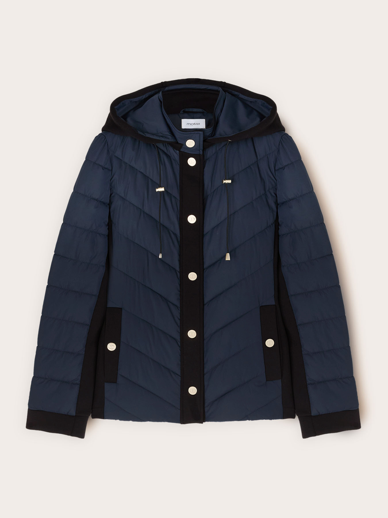 Jachetă puf lightweight bimaterială image number 4