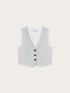 Short waistcoat with three buttons image number 4