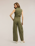 Long jumpsuit with cargo pockets image number 1