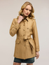 Mixed cotton trench coat with belt image number 2