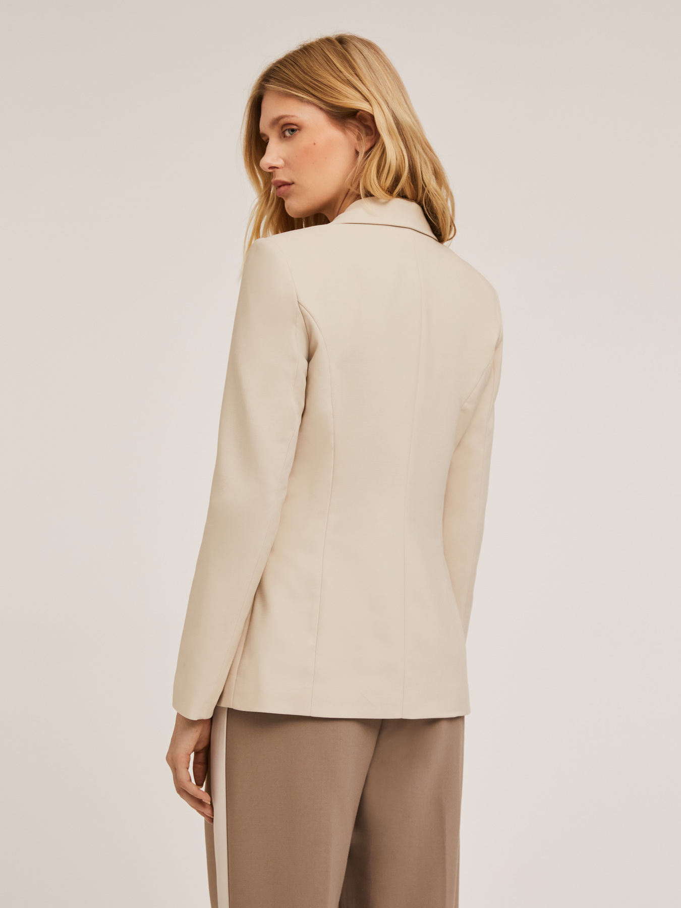 Blazer monopetto in tessuto tecnico image number 1