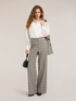 Poplin shirt with semi-sheer inserts image number 2