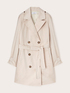 Short double-breasted trench coat image number 5
