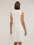 Vestido camisero en voile con cuello coreano image number 1