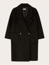 Manteau crois&eacute; en m&eacute;lange de laine double avec &eacute;charpe image number 5