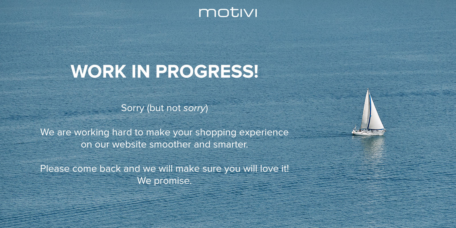 The website of Motivi is temporarily unavailable for maintenance.
